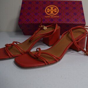 Tory Burch Mini Benton knotted strap sandal color Bright Samba size 8